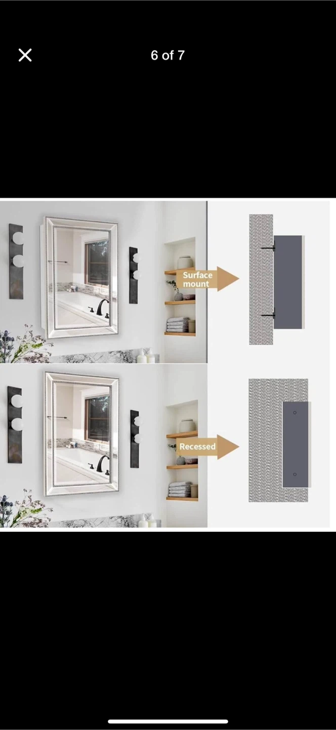 Recessed or Surface Mount Medicine Cabinet - photo 5