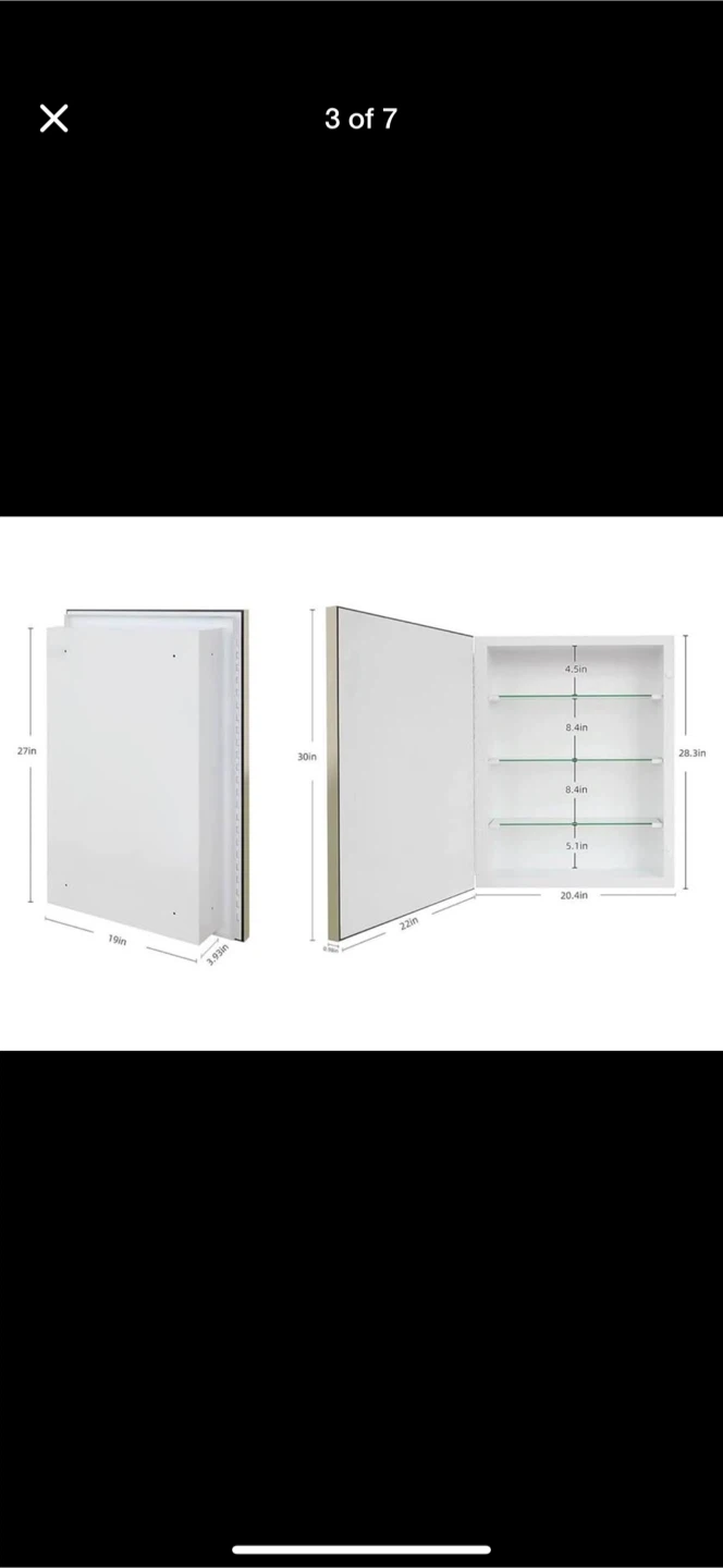 Recessed or Surface Mount Medicine Cabinet - photo 3