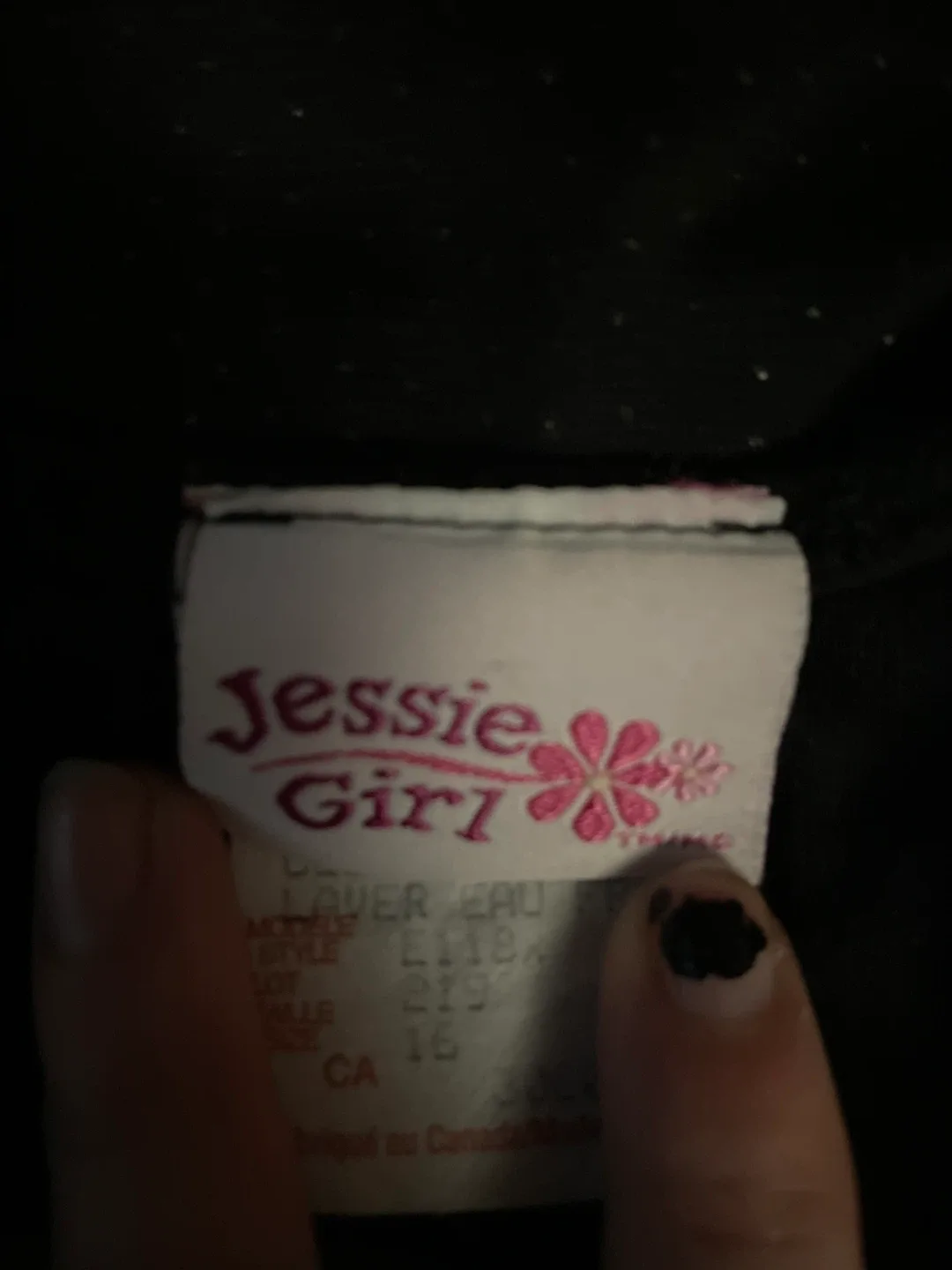 Jessie Girl Black Glittery Dress image indicator(3)