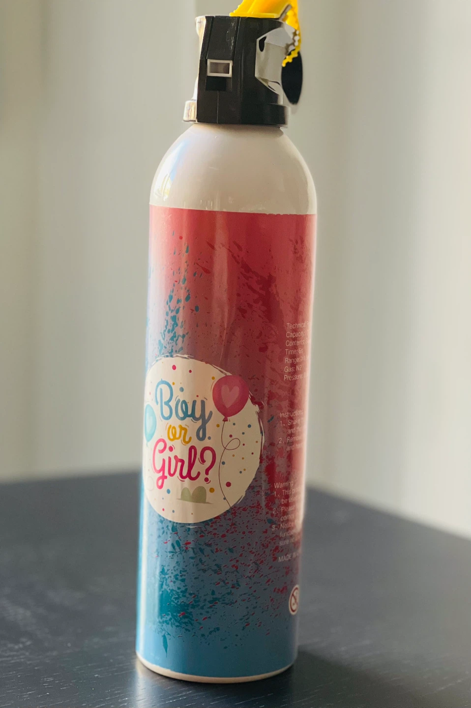 Gender Reveal Powder Spray - Boy or Girl