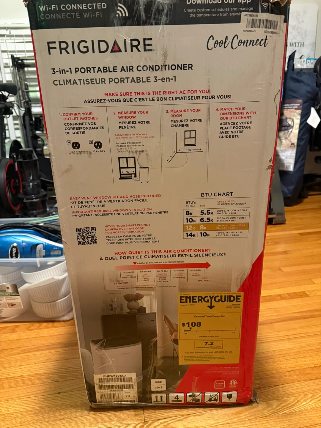 Frigidaire 8,000 BTU SACC Smart Portable Air Conditioner - photo 4