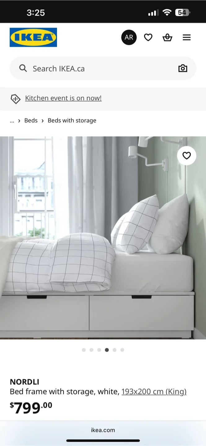 White King Bed Frame +  Slatted bed base w/ Storage image indicator(4)