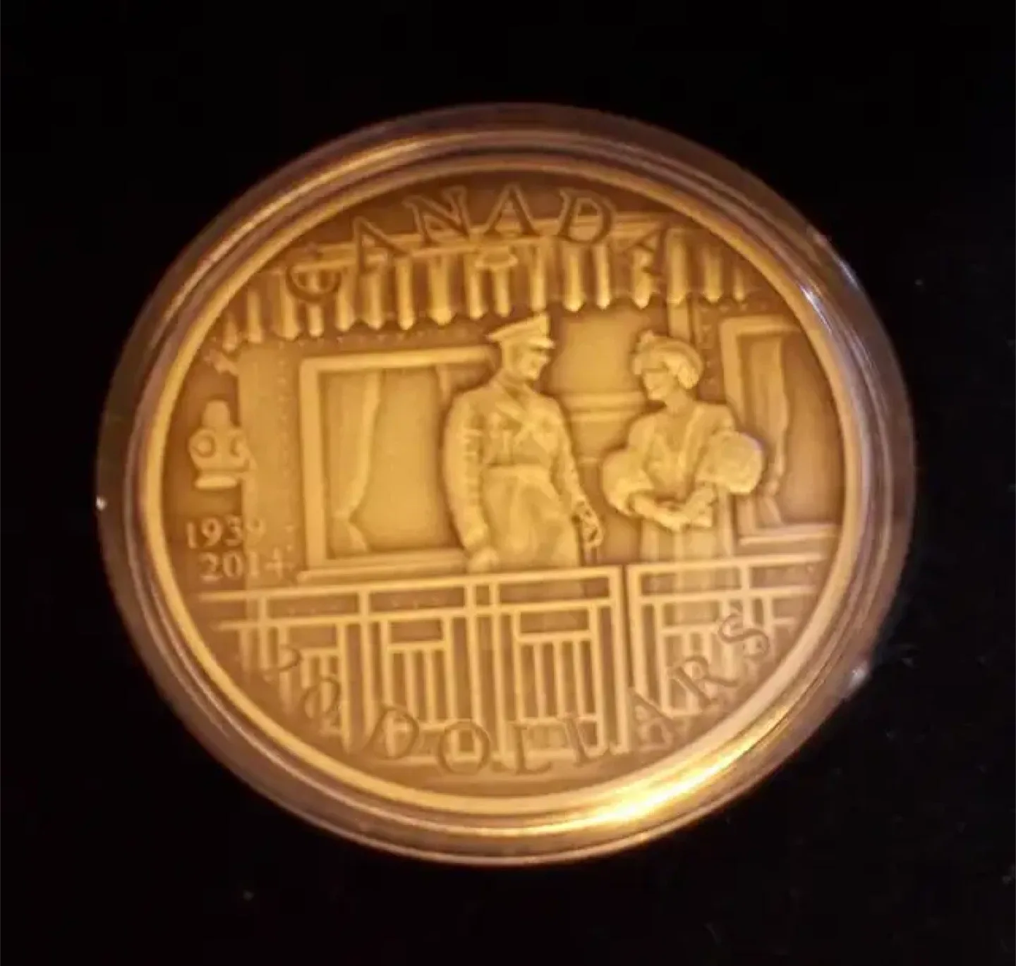 2014 $20 Fine Silver Coin - 75th Anniversary image indicator(2)