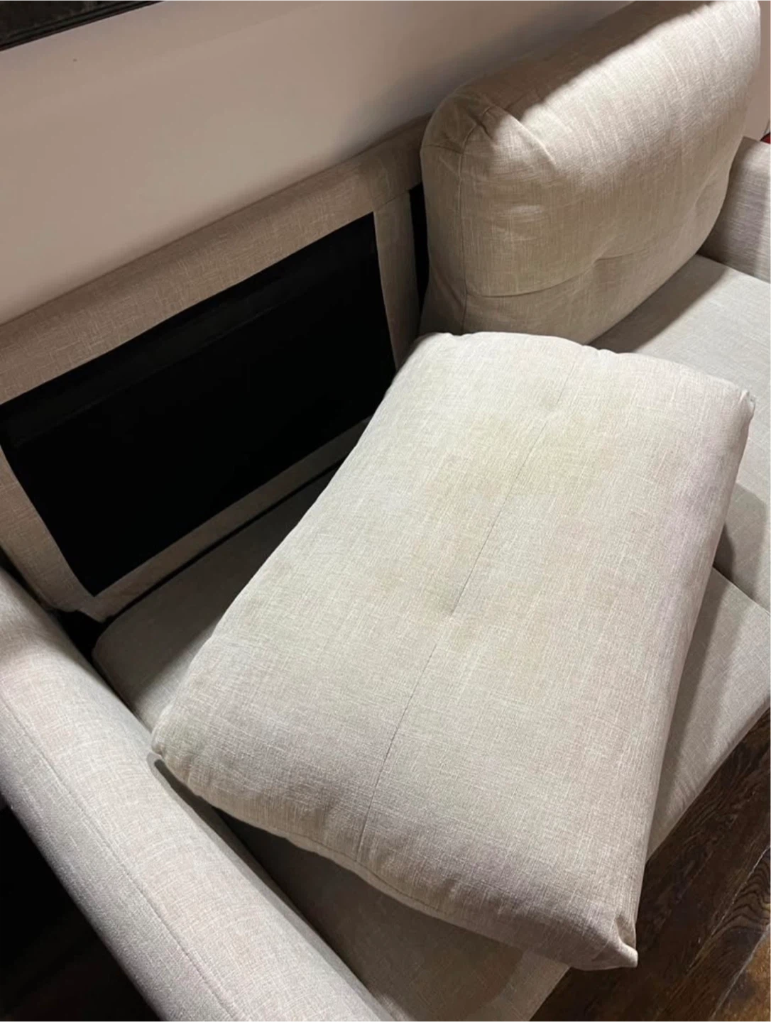 Loveseat Sofa Couch - Beige - photo 4