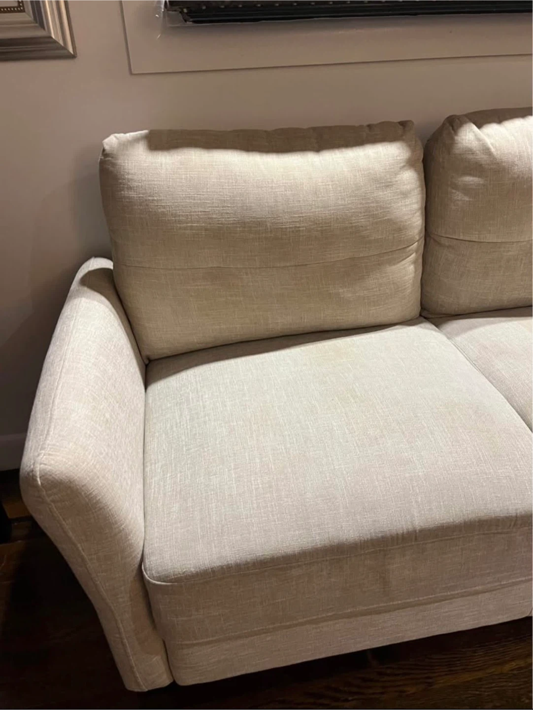 Loveseat Sofa Couch - Beige - photo 2