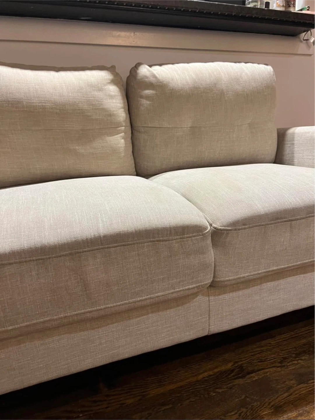 Loveseat Sofa Couch - Beige - photo 3