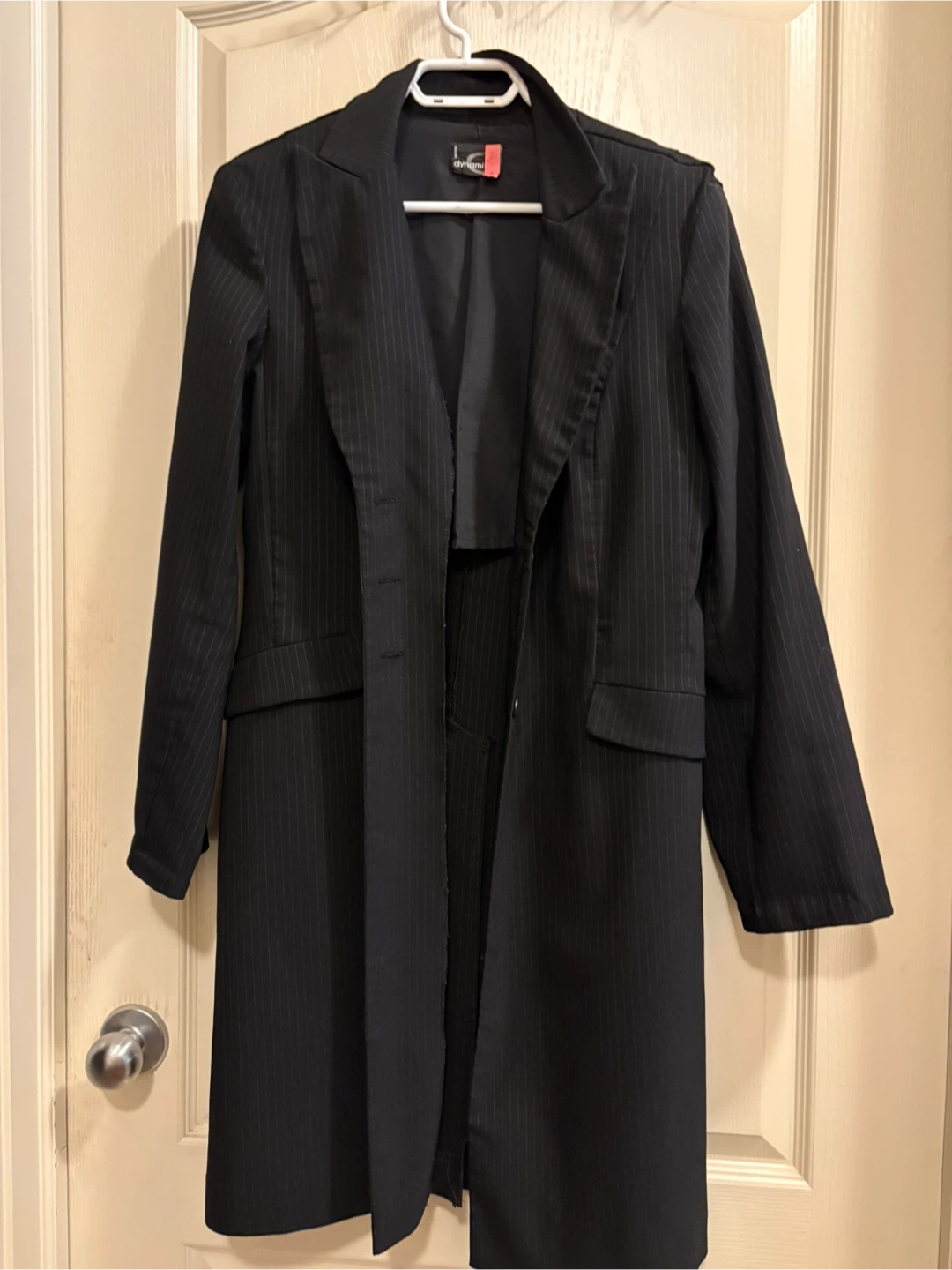 Dynamite  Black Pinstripe Coat - photo 2