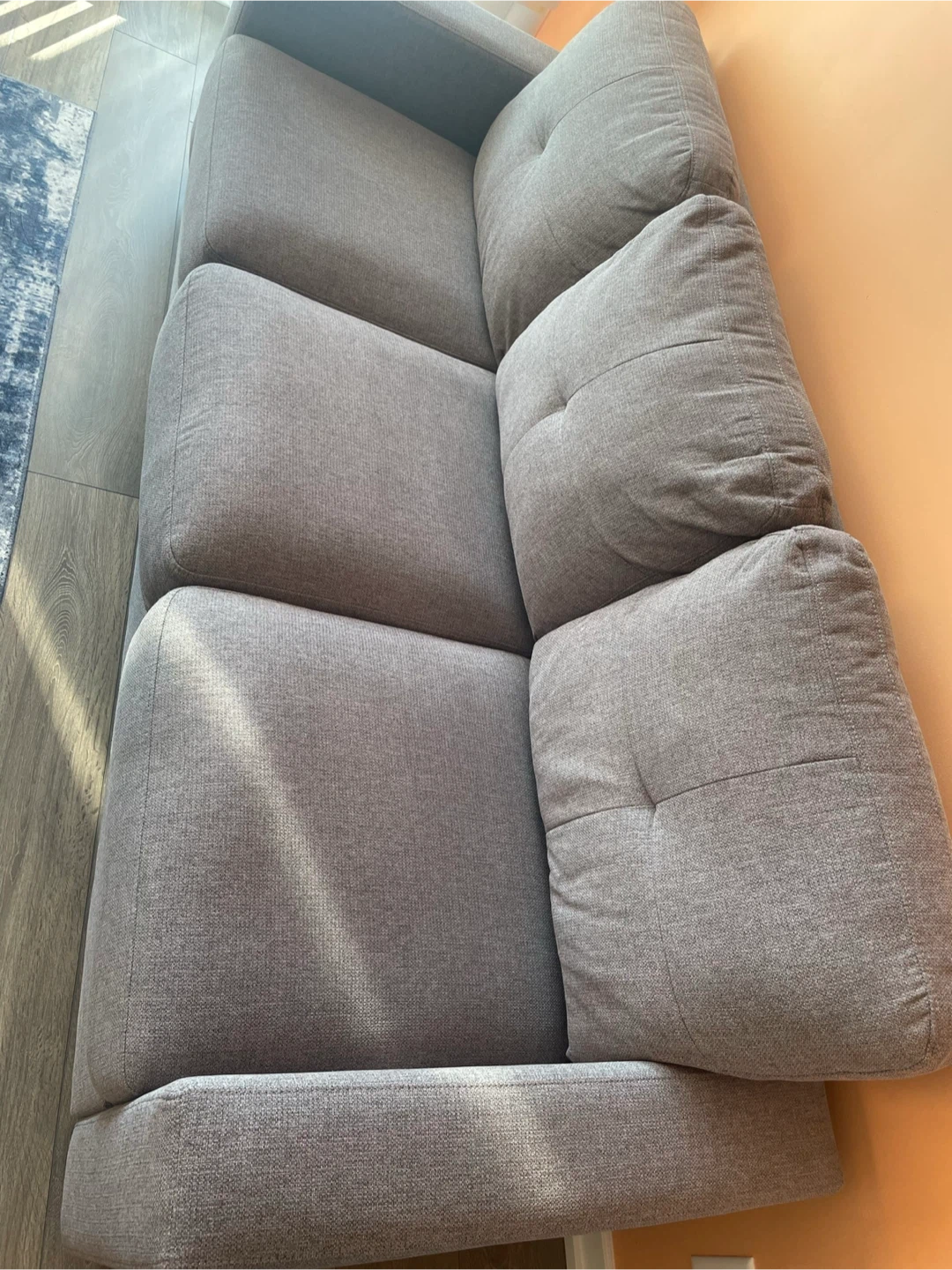 3 seater sofa - grey - Structube - photo 3