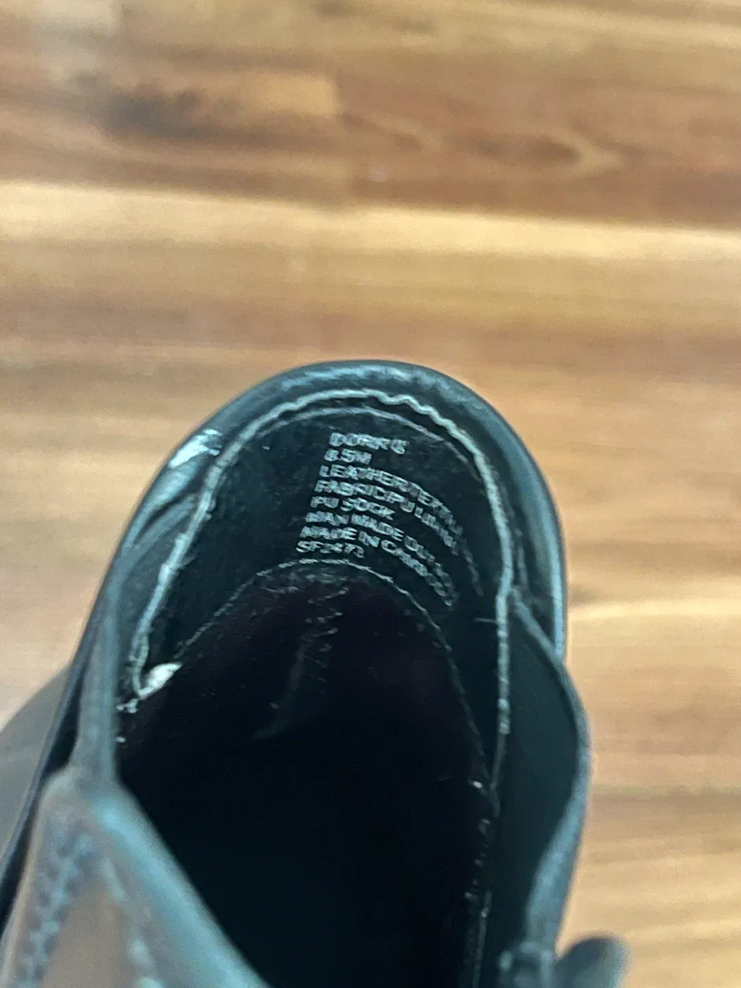 Steve Madden Black Leather Ankle Boots Size 8.5 image indicator(3)