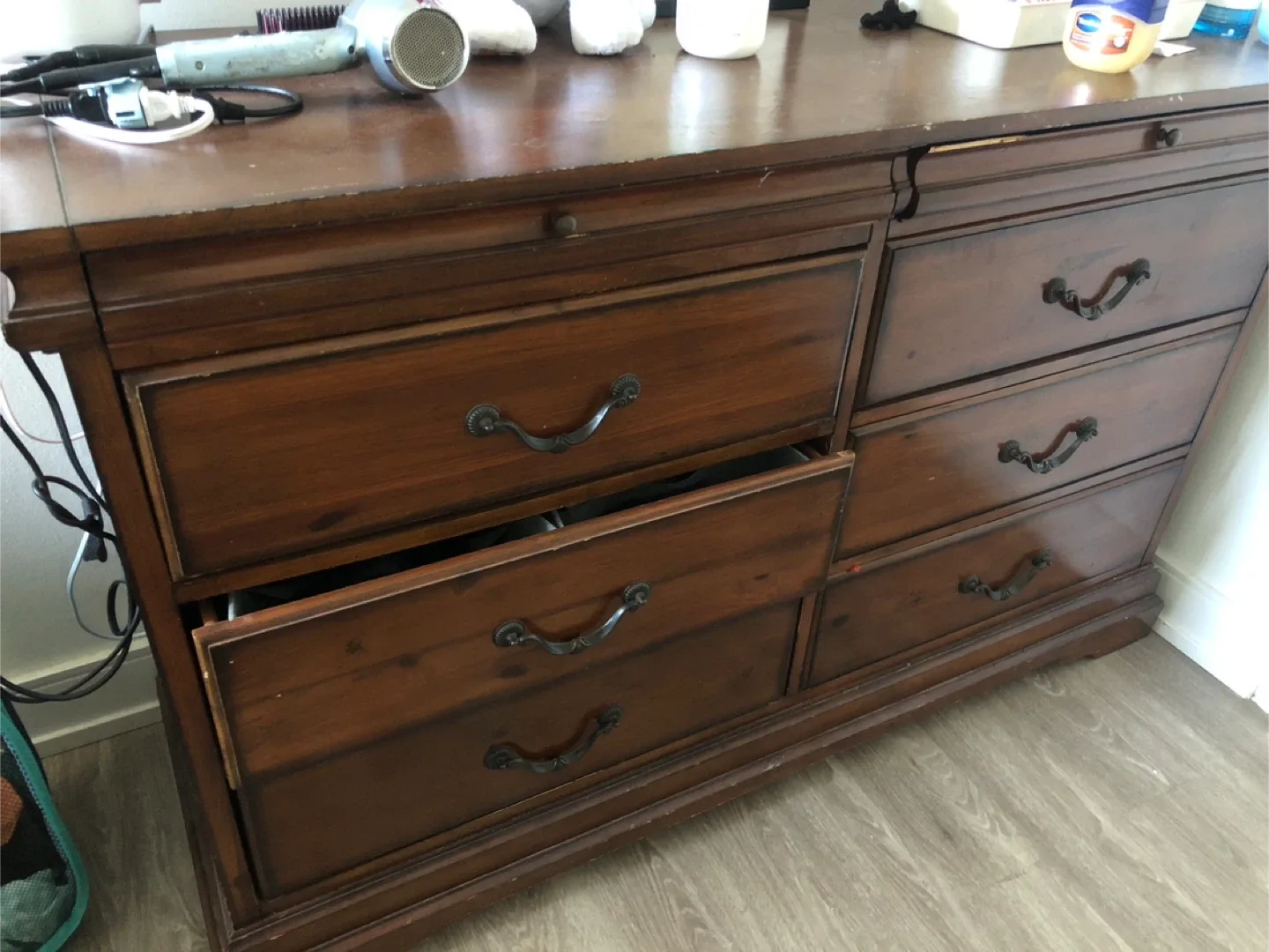 Wooden 6-Drawer Dresser - Brown image indicator(2)