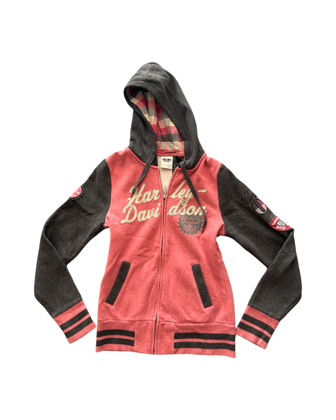 Harley Davidson Pink & Grey Hoodie