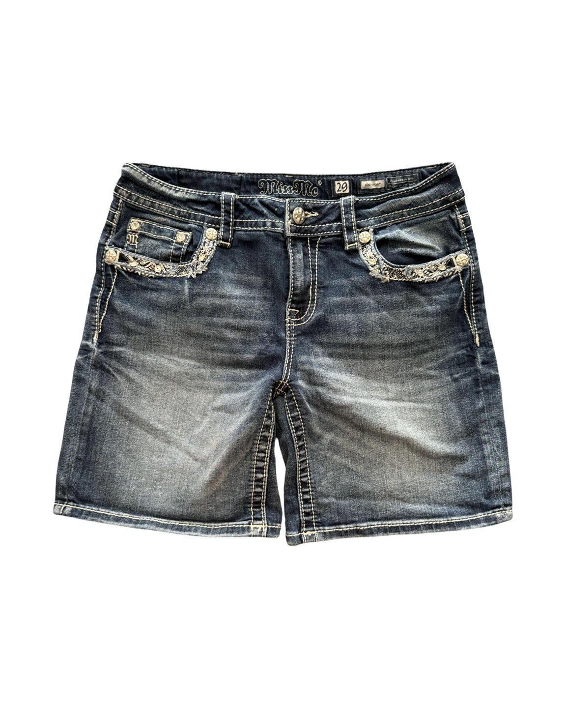 Y2K Miss Me Denim Shorts