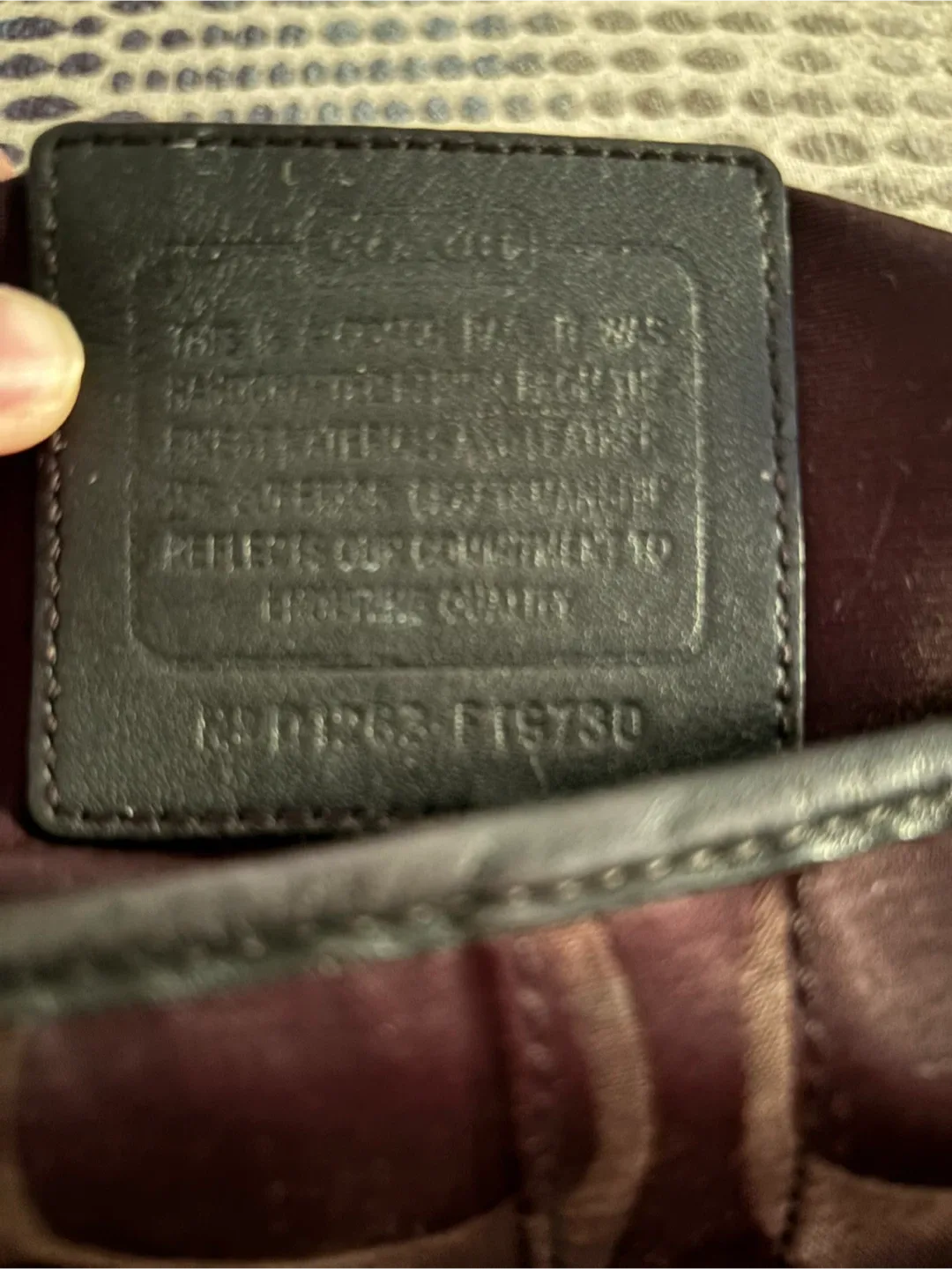 Coach F19730 Purple & Black Shoulder Bag image indicator(4)