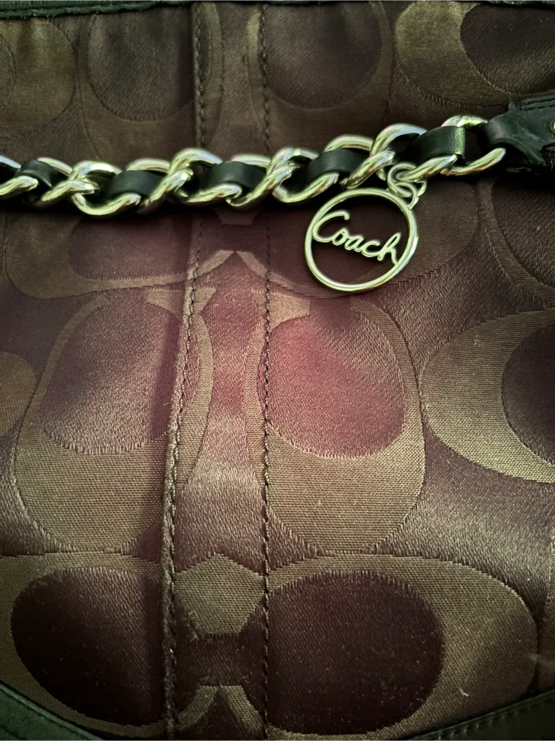 Coach F19730 Purple & Black Shoulder Bag image indicator(3)