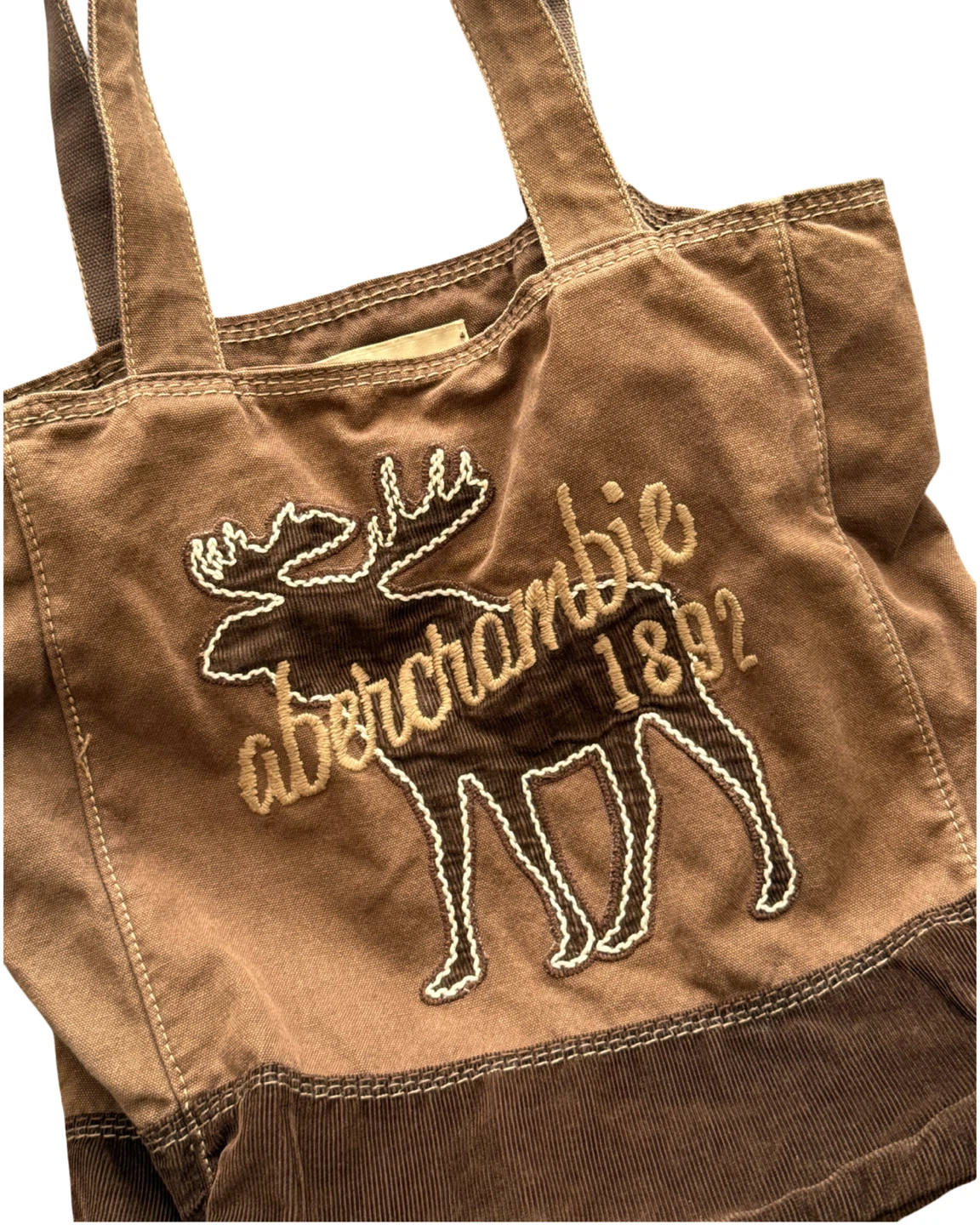 Y2K Abercrombie & Fitch Brown Tote Bag - photo 2