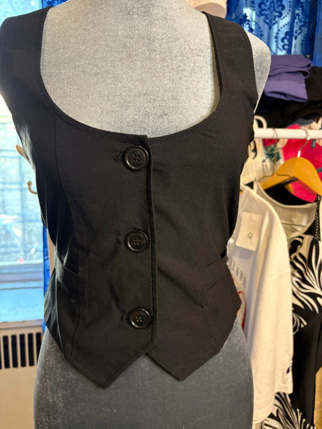 Black Lace Vest