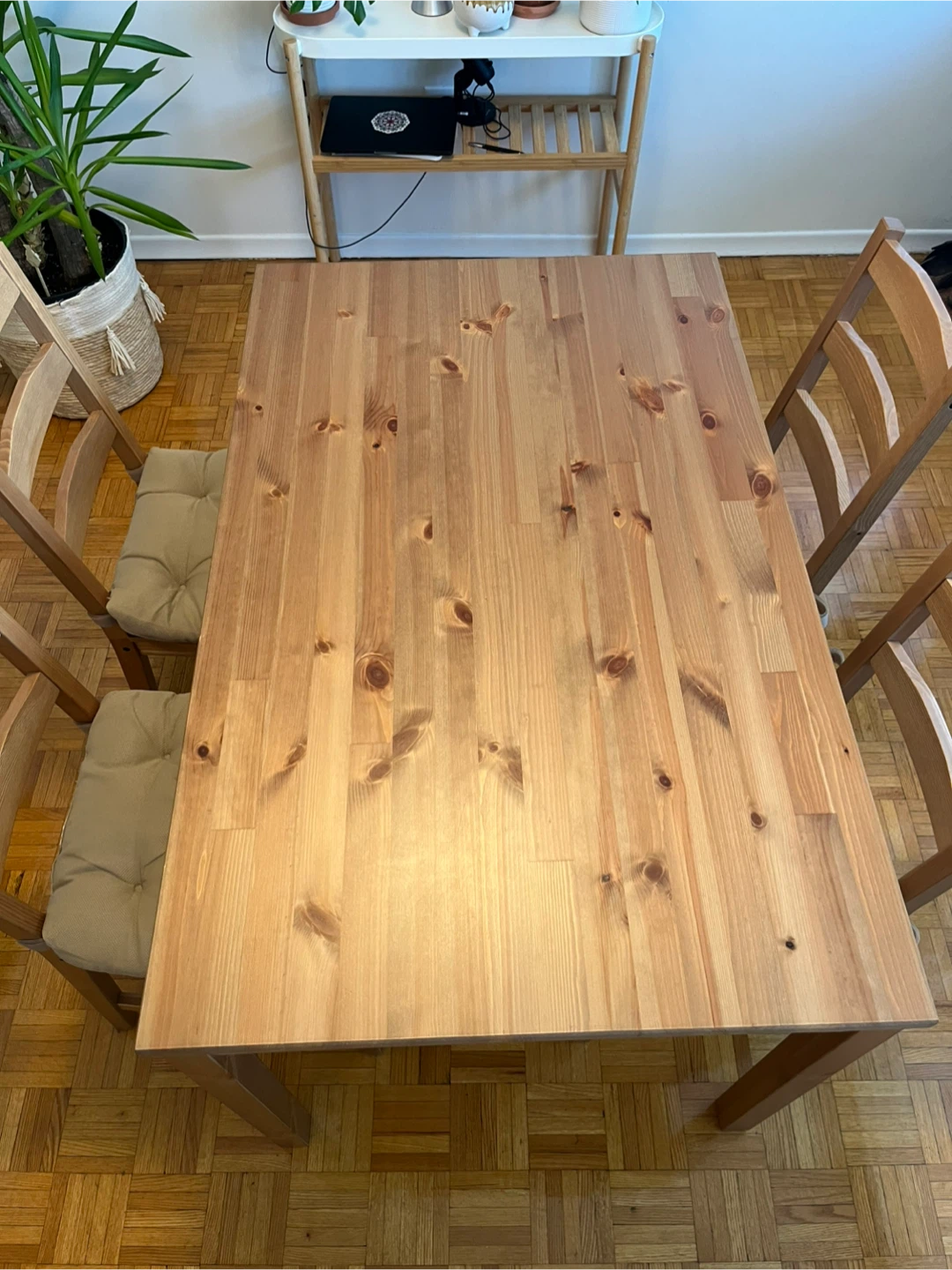 Dining Table + 4 Chairs w/ Cushions (Ikea) - photo 5