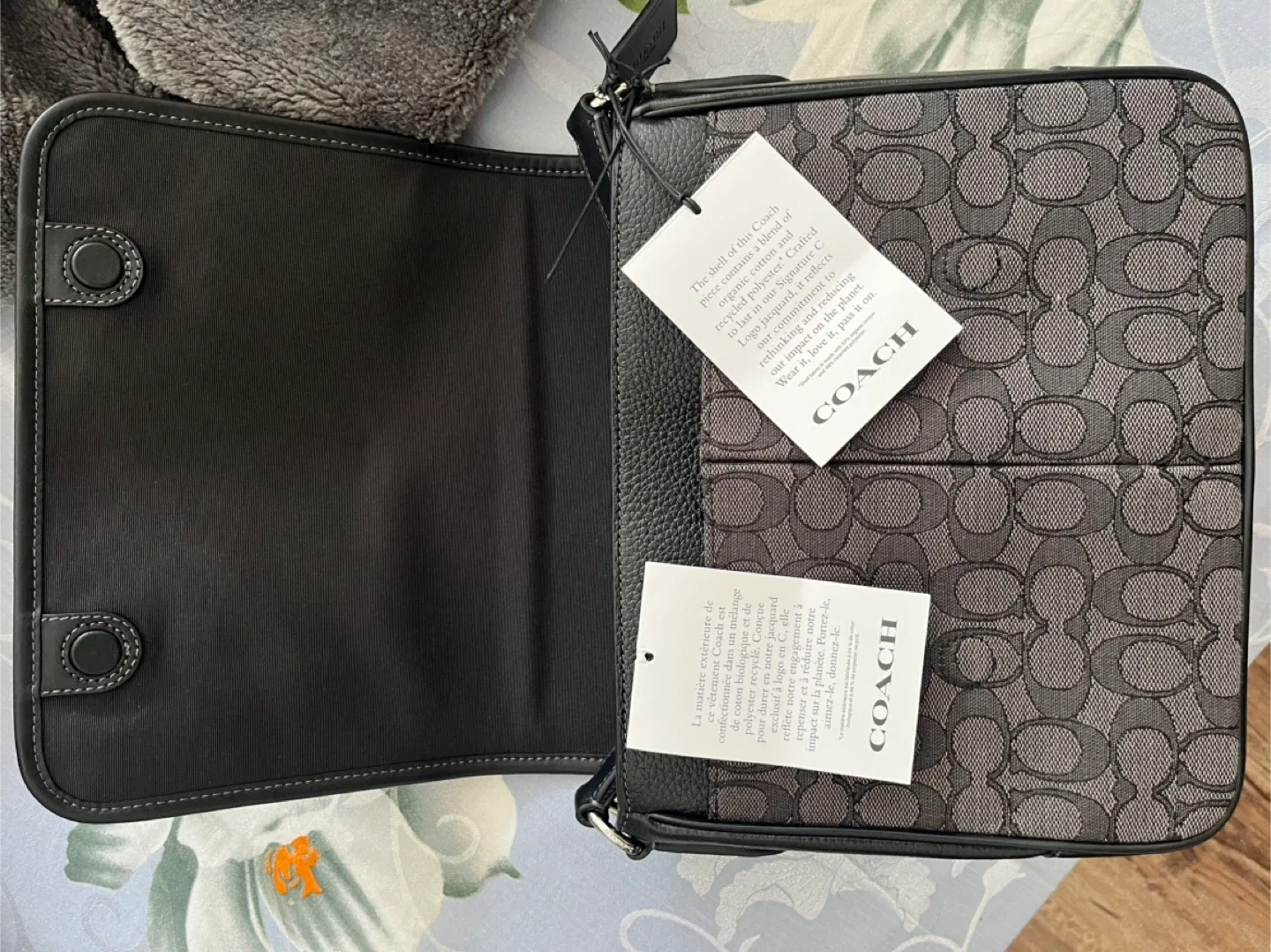 New Coach Sprint Map Bag 25 Signature Jacquard image indicator(2)