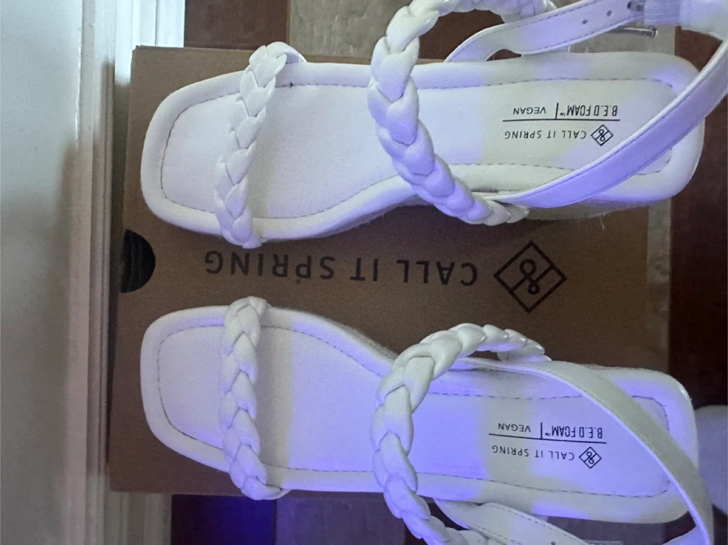 Call It Spring White Wedge Sandals image indicator(2)