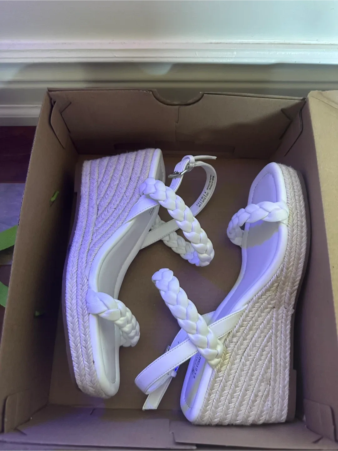 Call It Spring White Wedge Sandals image indicator(3)