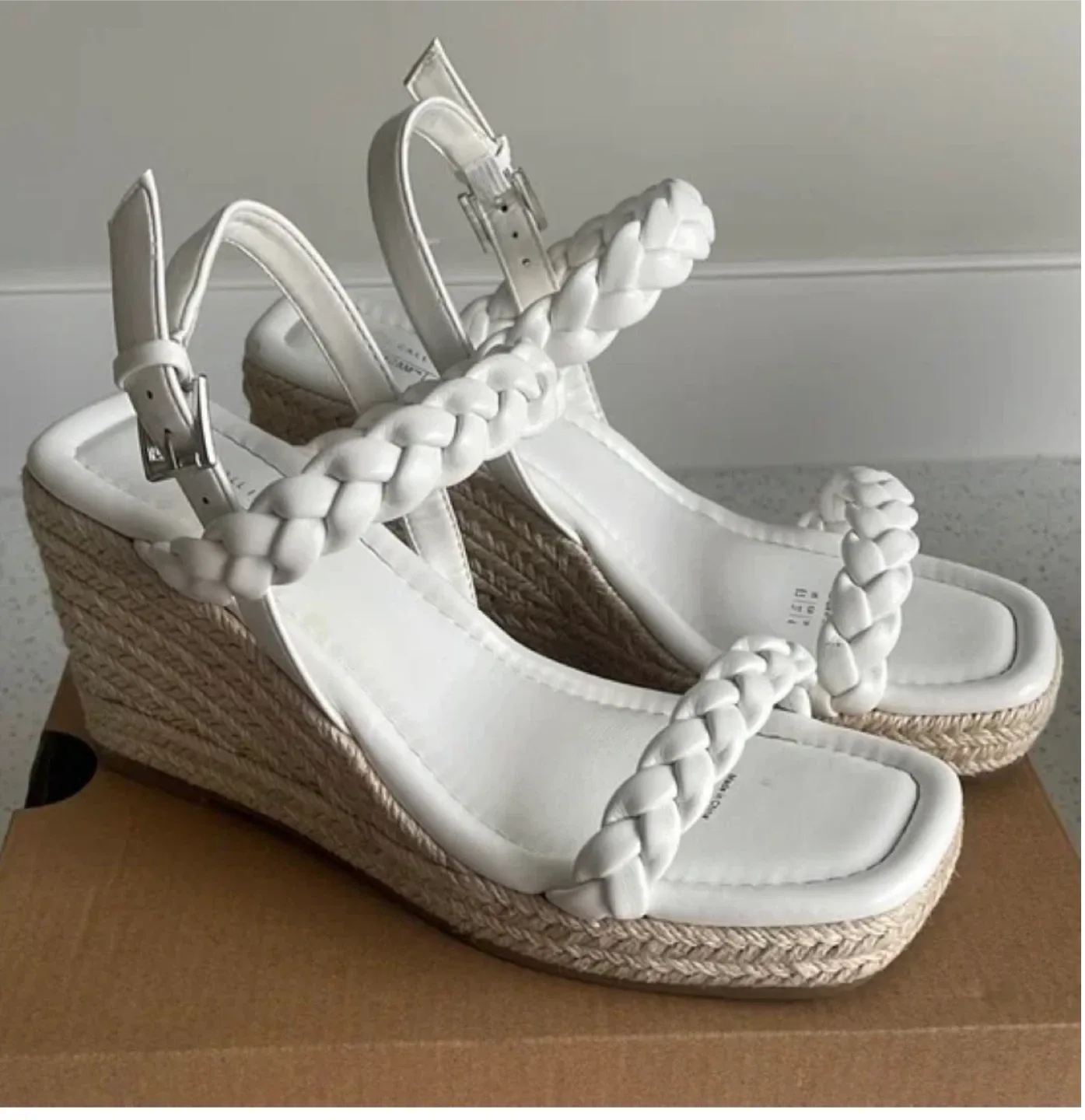 Call It Spring White Wedge Sandals image indicator(4)