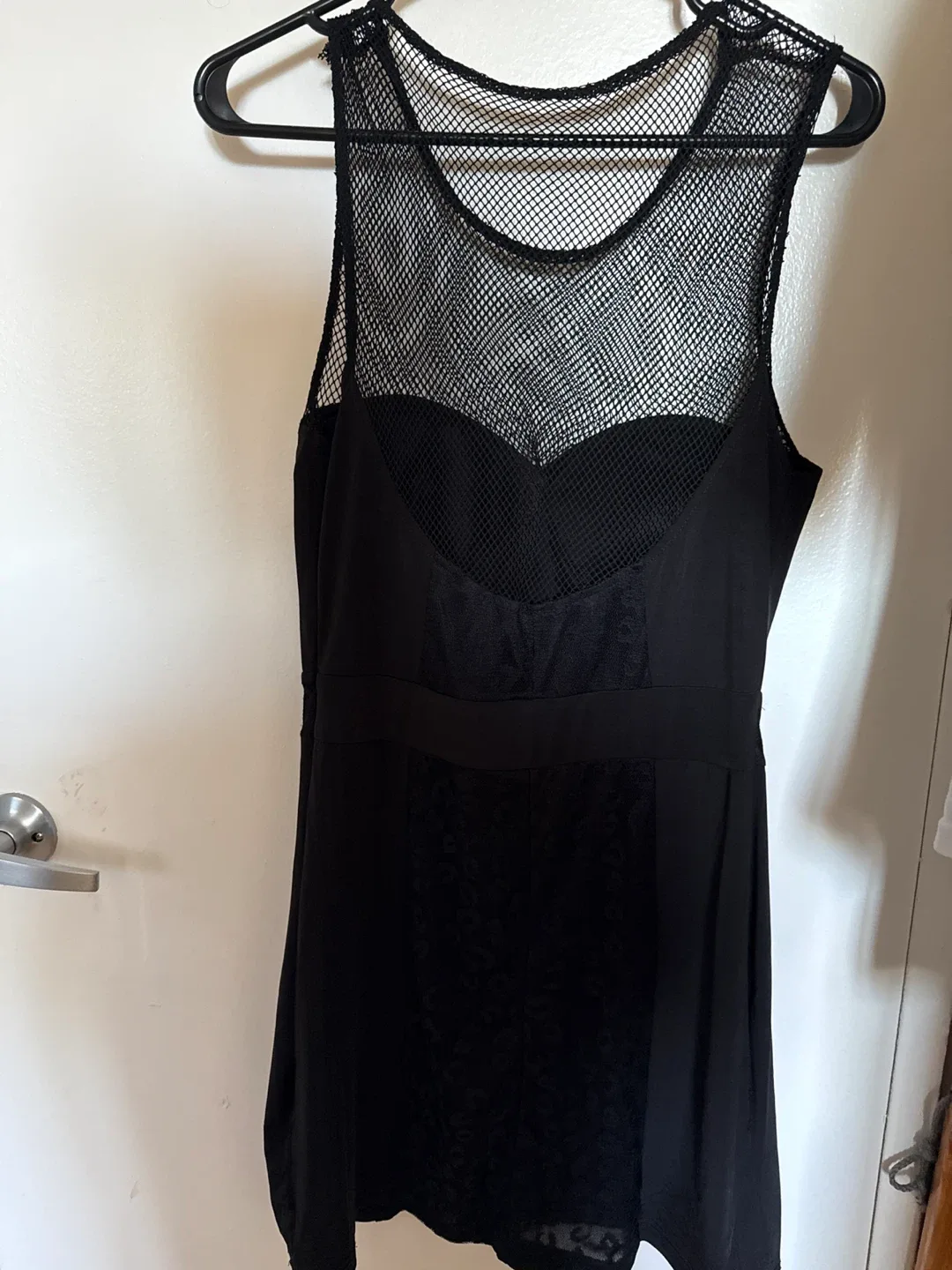 Black Mesh Top Dress image indicator(2)