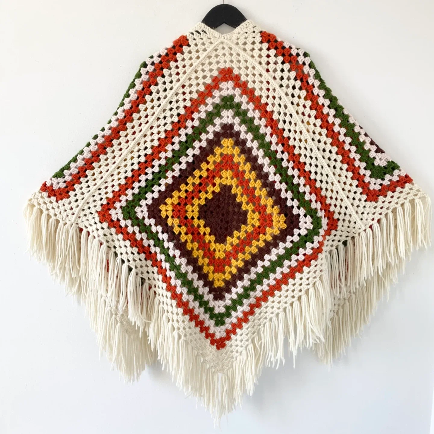 Hand Crochet Shawl with Fringes image indicator(2)