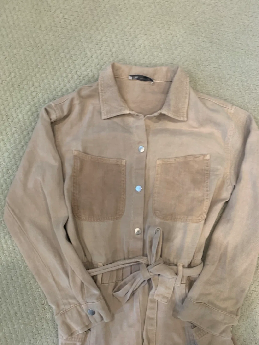 Zara Beige Jumpsuit, Size 11-12 image indicator(2)