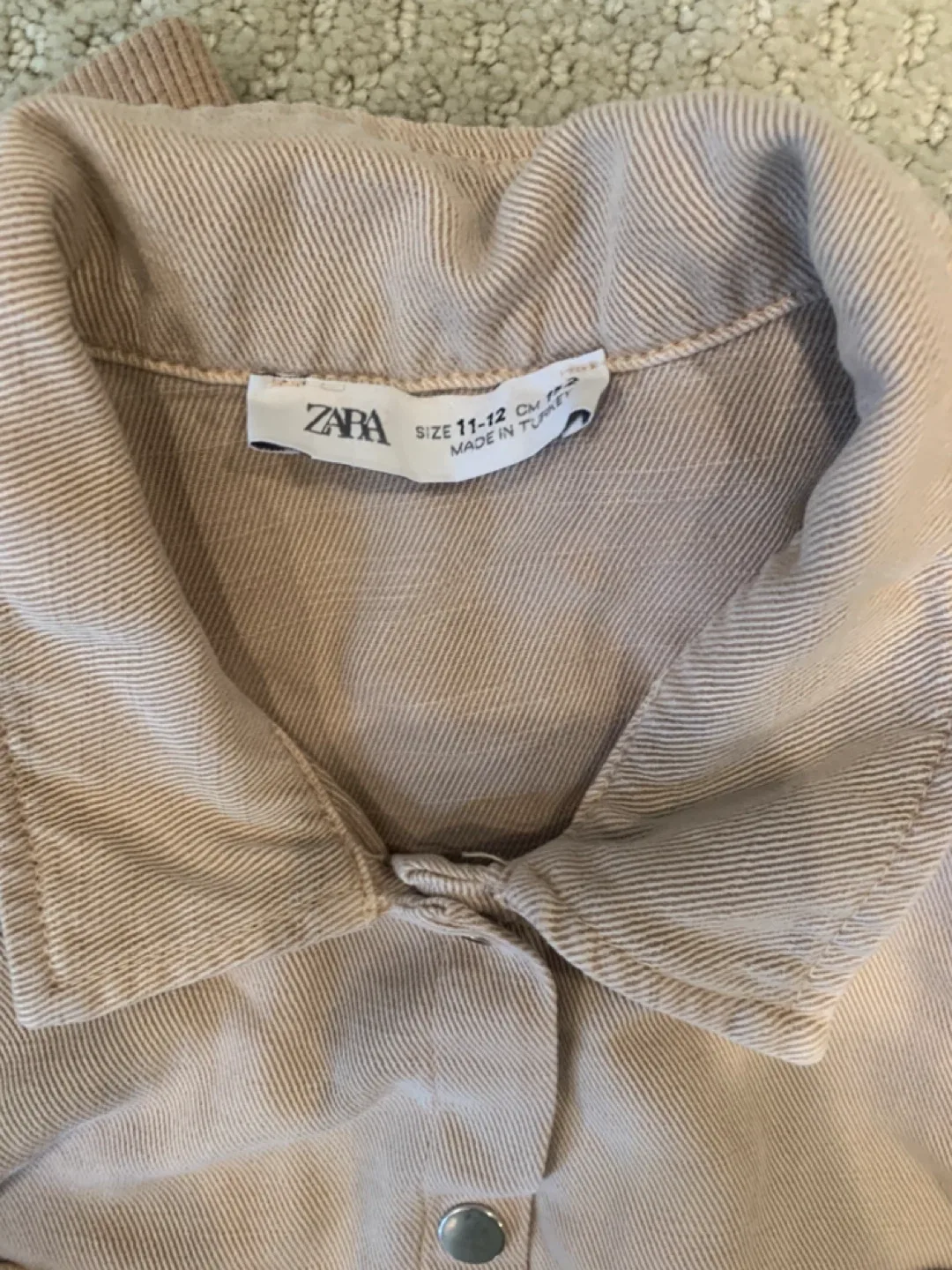 Zara Beige Jumpsuit, Size 11-12 image indicator(5)