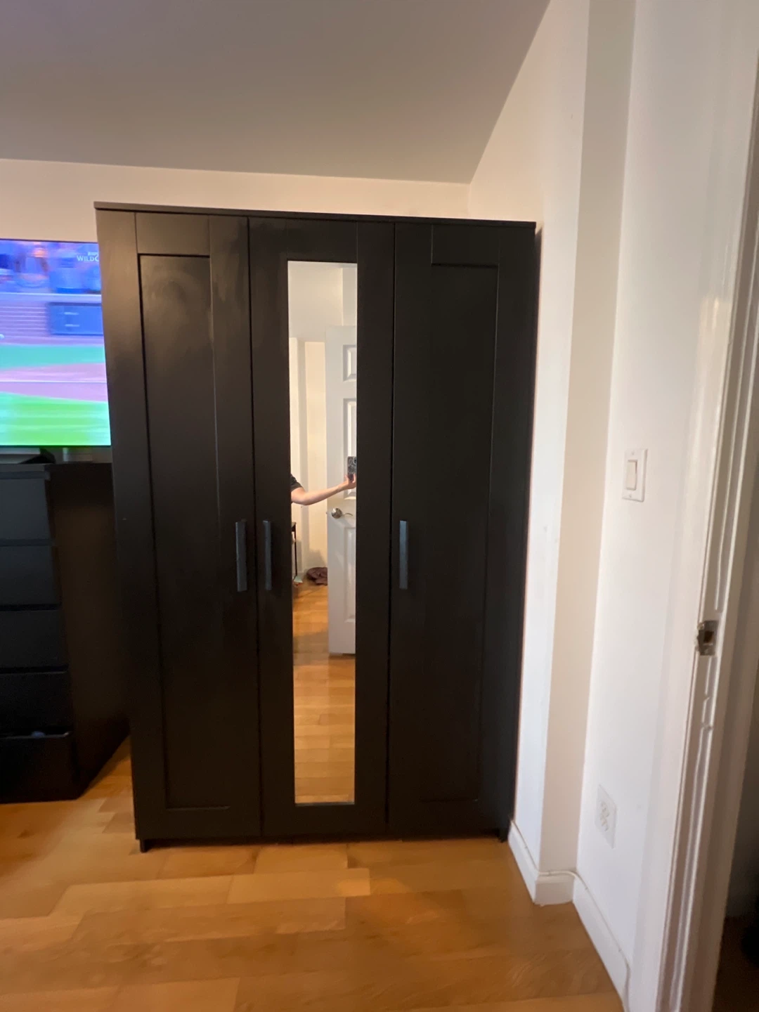 IKEA PAX Wardrobe with Mirror Doors