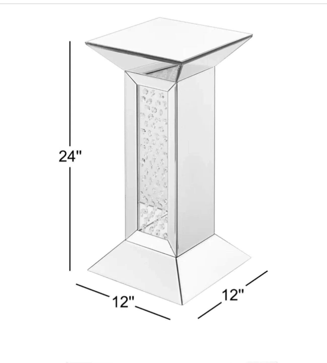Everly Quinn Kaibab Mirrored Accent Table image indicator(2)