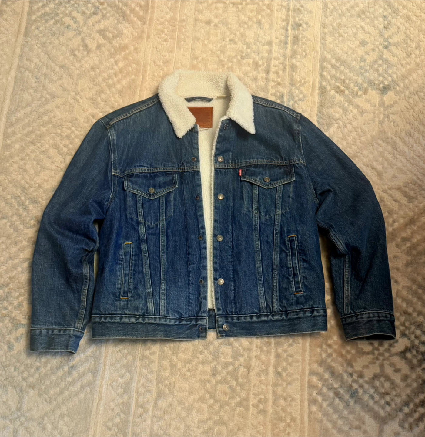 Levi's Sherpa Trucker Jacket - Denim Blue - photo 3
