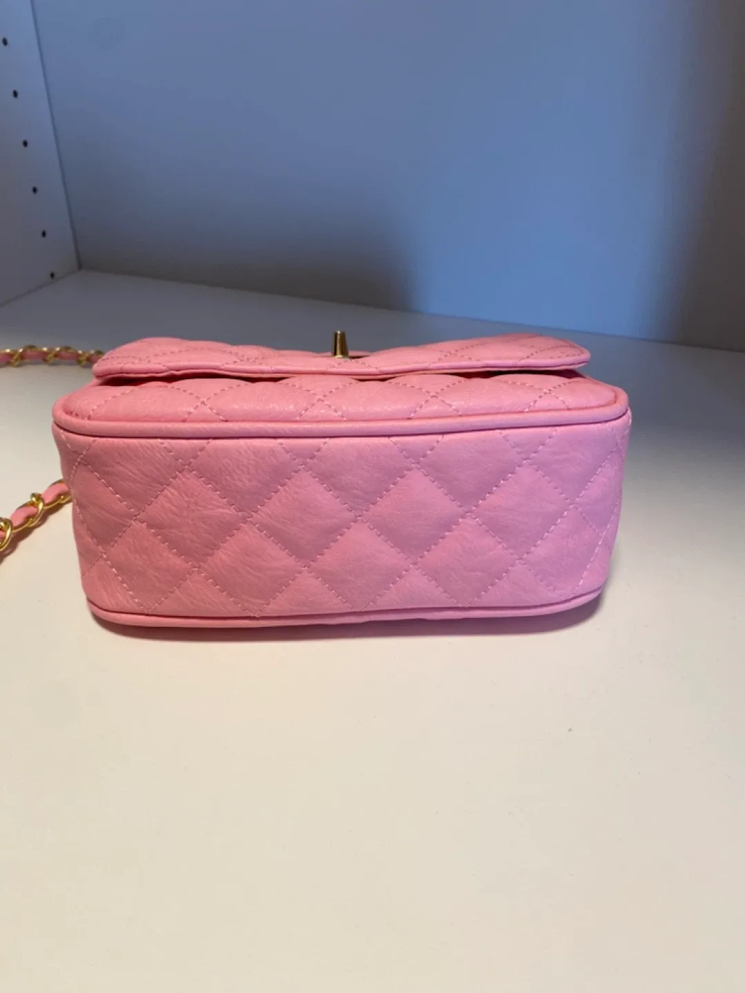 New Aldo Pink Quilted Crossbody Bag image indicator(4)