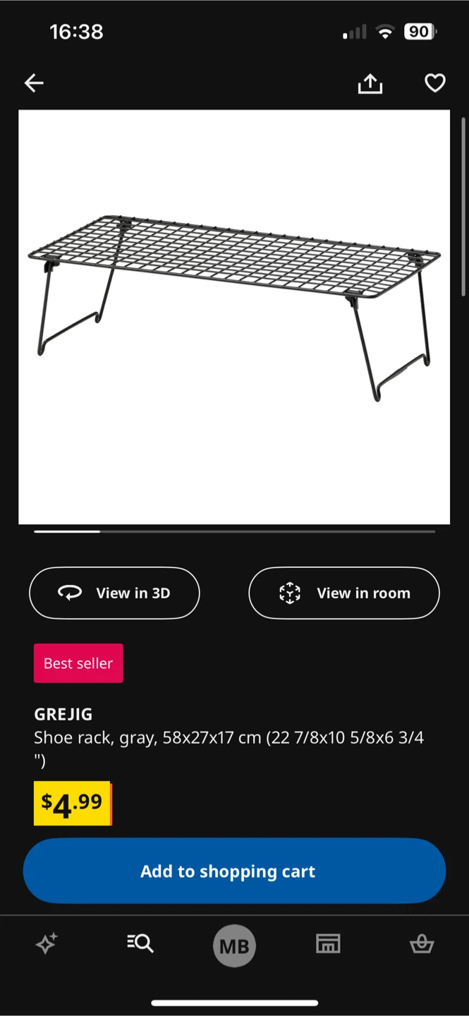 IKEA GREJIG Shoe Racks – Set of 4 - photo 2