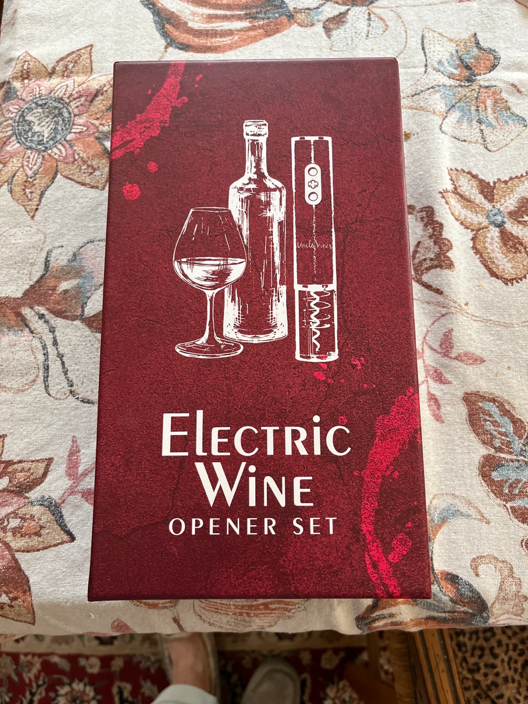 Uncle Viner Electric Wine Opener Set (New)