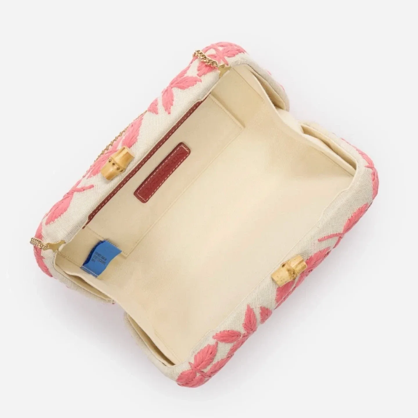 J. McLaughlin Pink Embroidered Clutch image indicator(3)