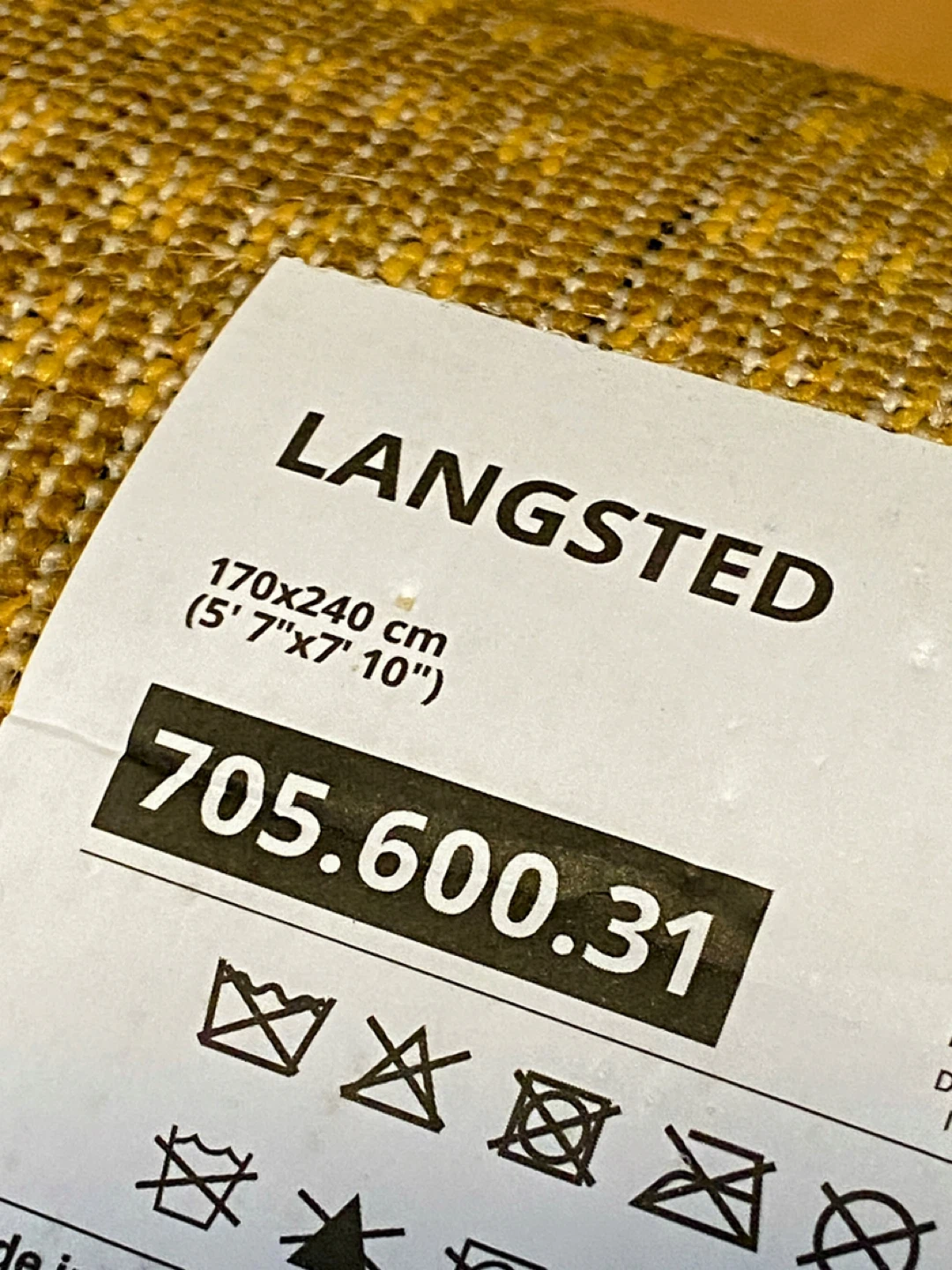 IKEA Langsted Rug - 5'7" x 7'10" - photo 4