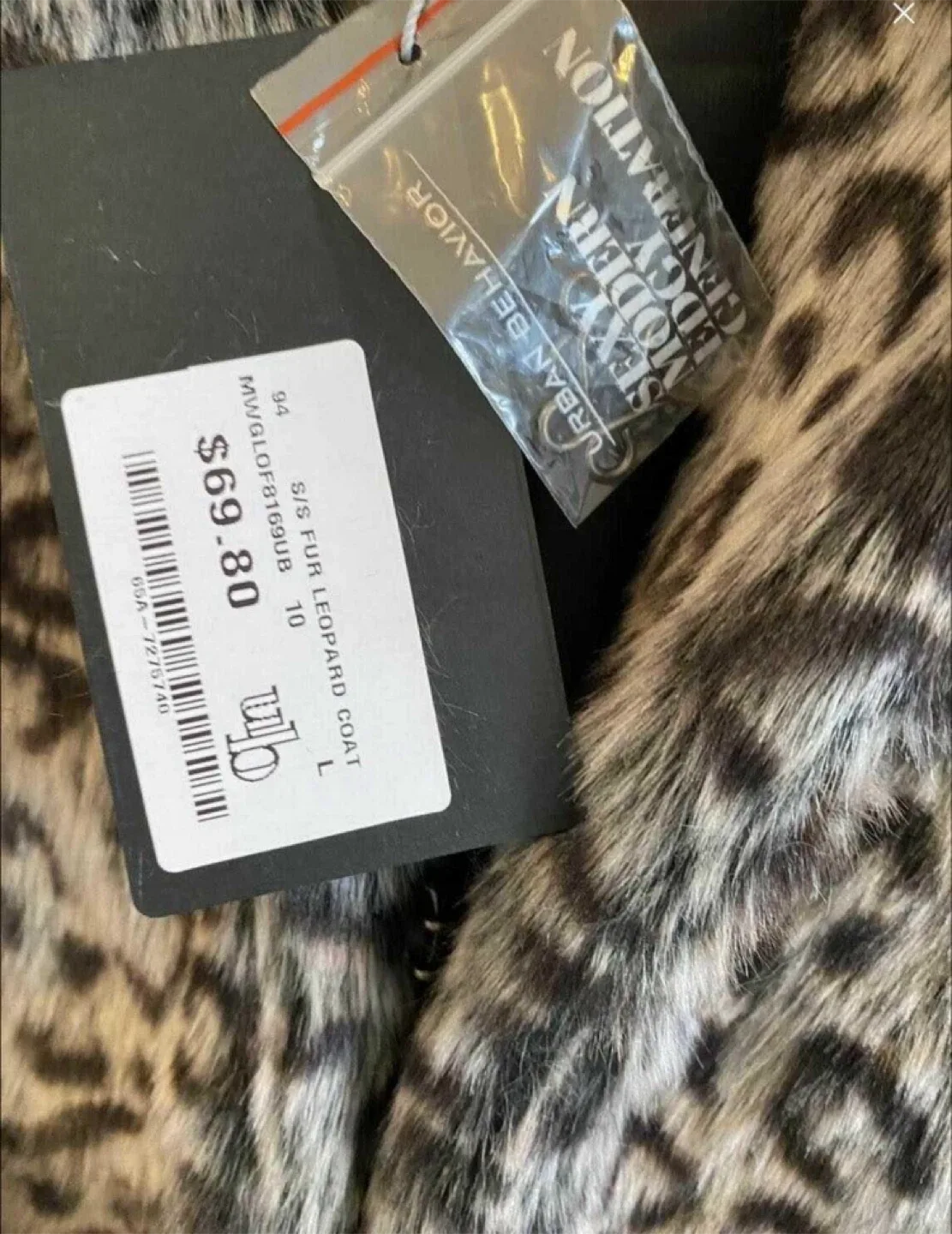Brand New Leopard Print Coat - Size L image indicator(4)