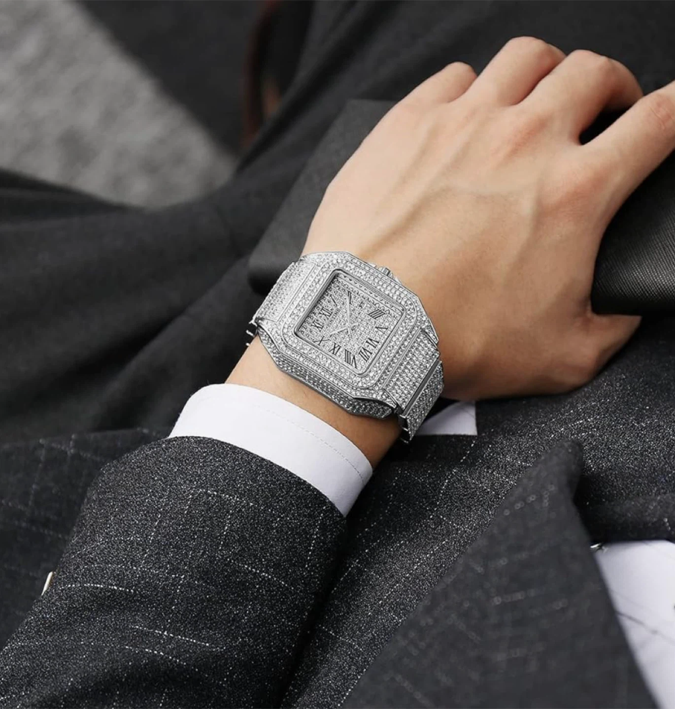 Iced Out Silver Watch - photo 2