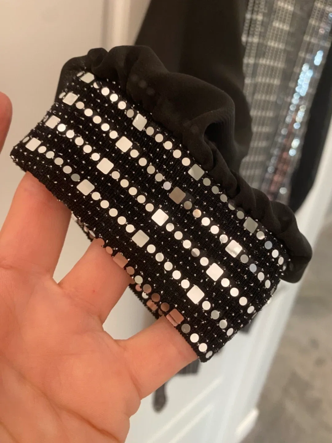 New Black Sequin Dress- Size 8 image indicator(3)