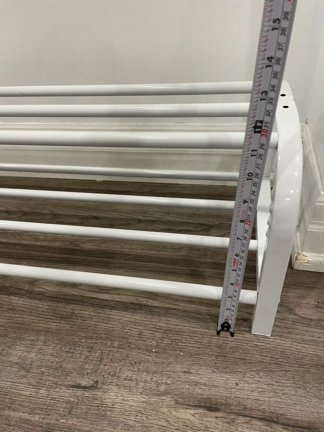 White Metal Shoe Rack image indicator(4)