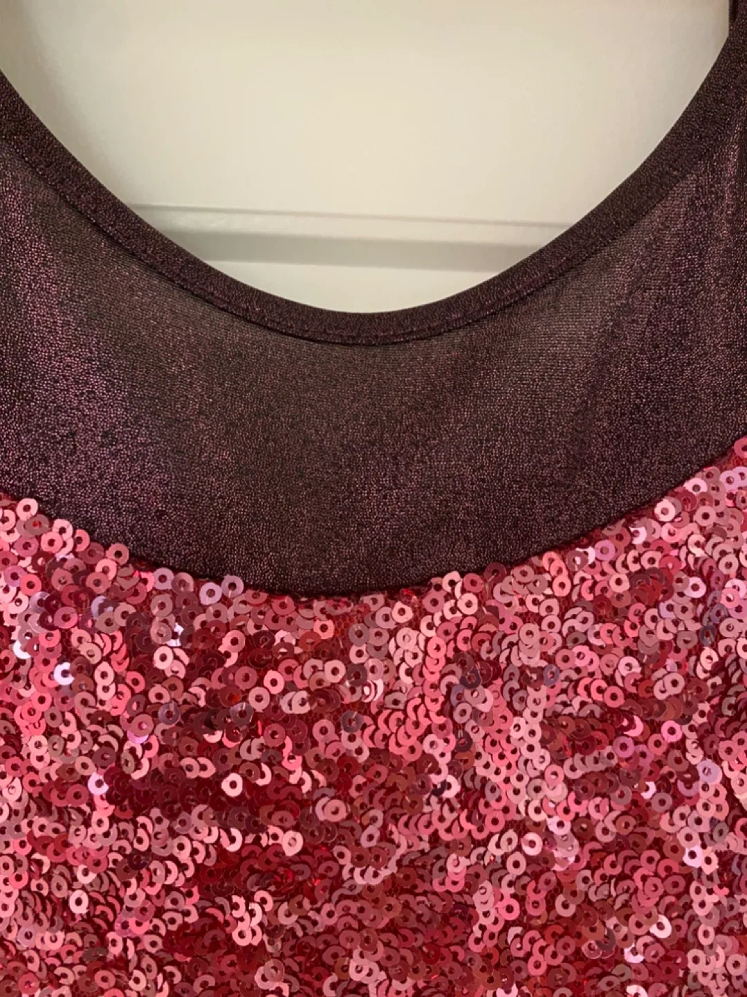 Sequin Party Dress - Burgundy & Pink image indicator(5)