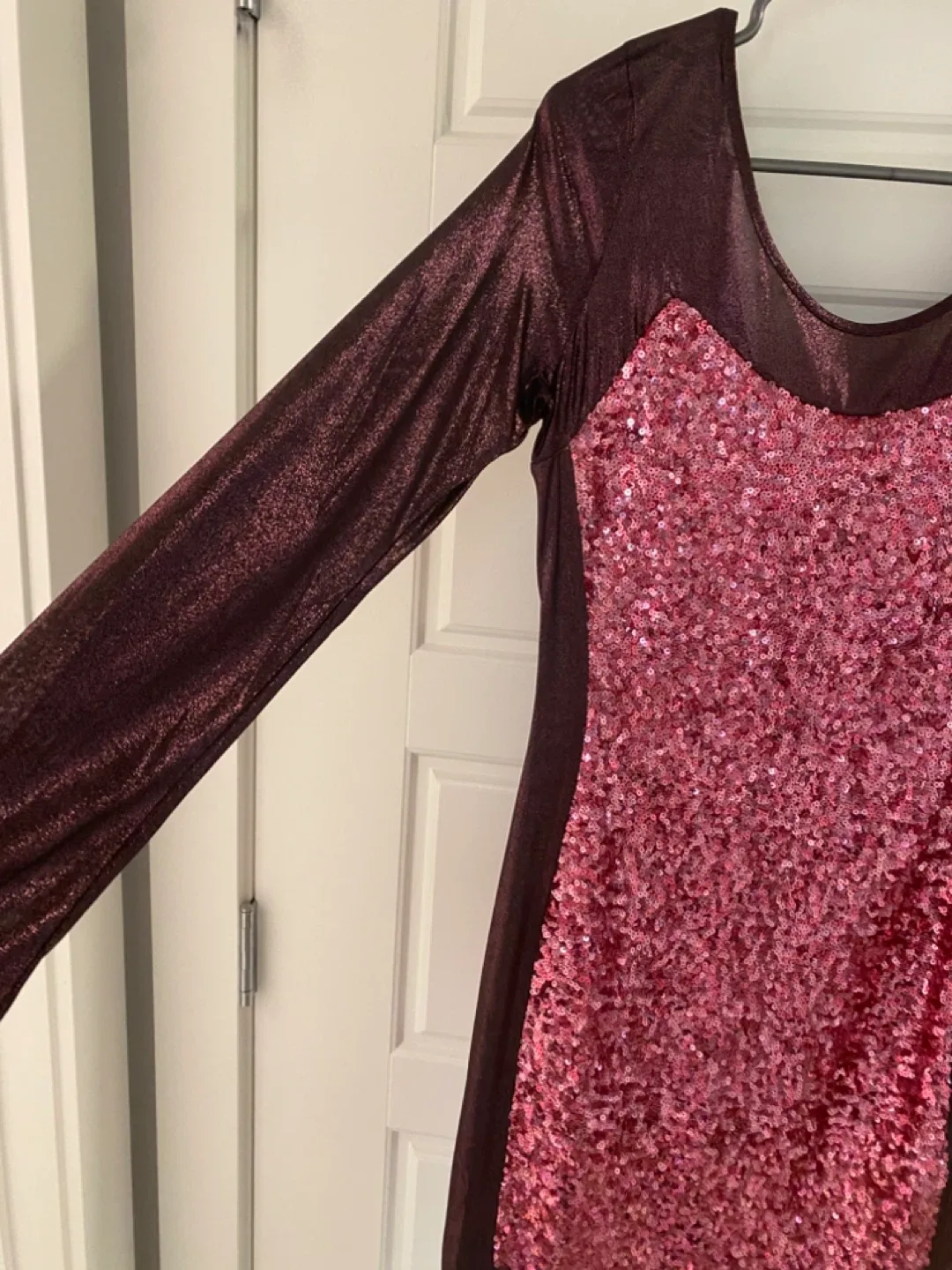 Sequin Party Dress - Burgundy & Pink image indicator(2)