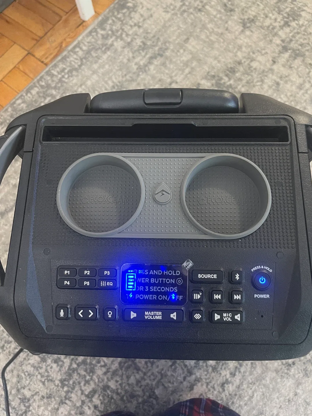 ECOXGEAR EcoBoulder+ GDI-EXBLD810 Waterproof Bluetooth Speaker image indicator(2)