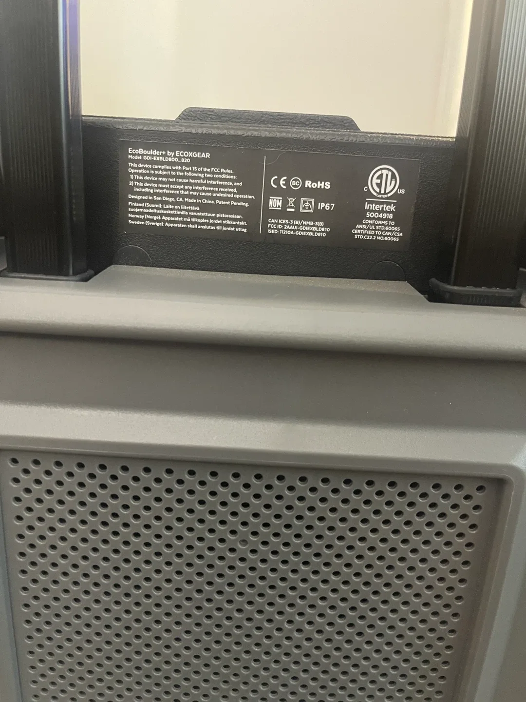 ECOXGEAR EcoBoulder+ GDI-EXBLD810 Waterproof Bluetooth Speaker image indicator(8)