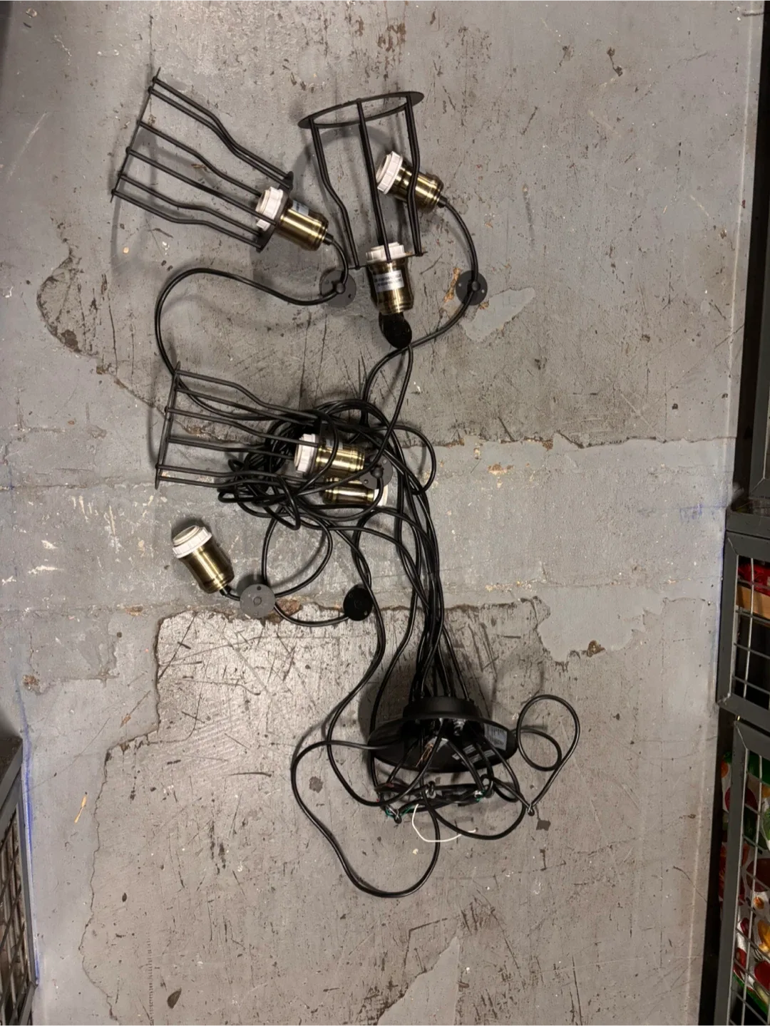 Industrial Cage Pendant chandelier thumbnail