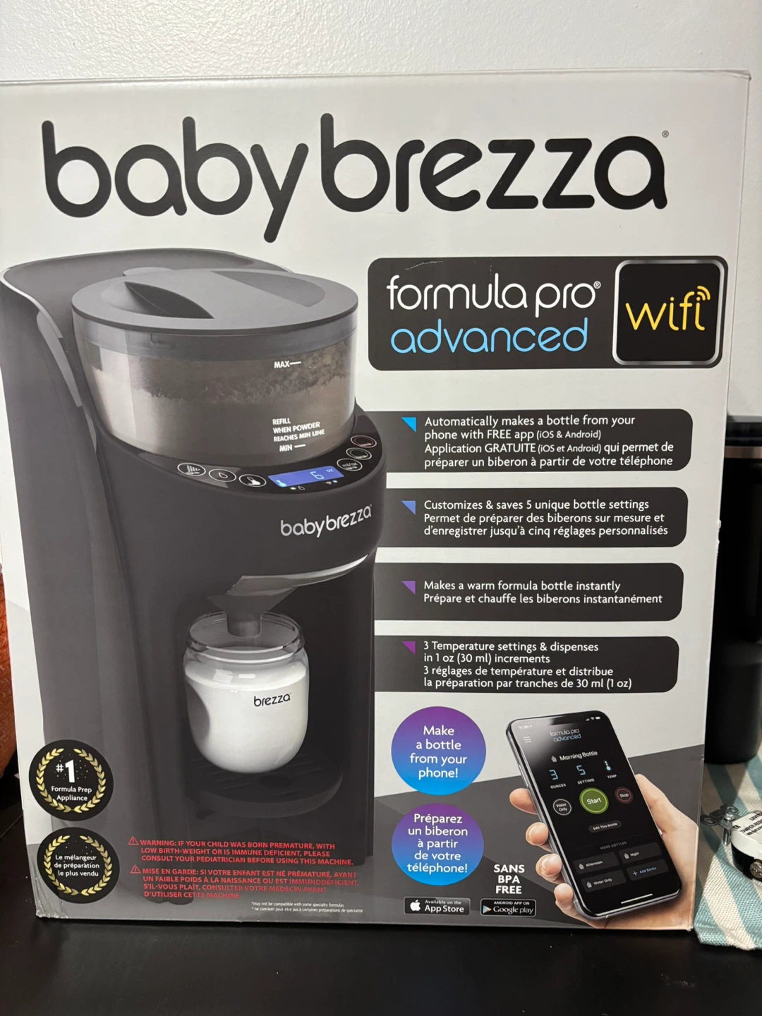 Baby Brezza Formula Pro Advanced WiFi - Like New!