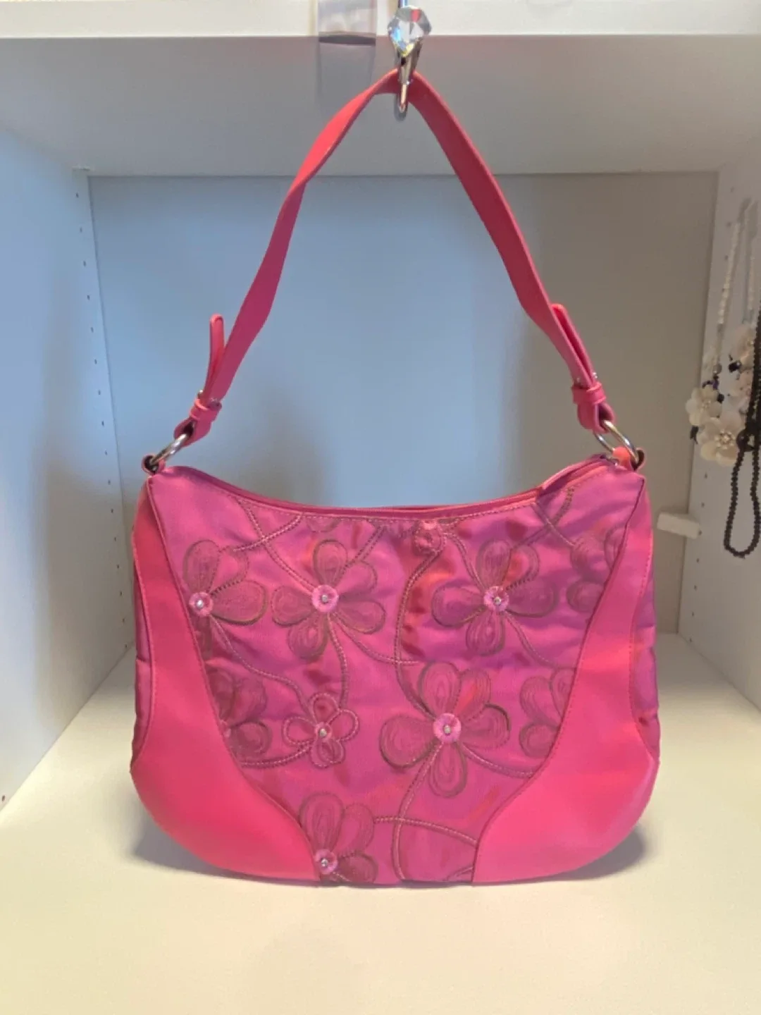 New Atelier Accessories Pink Floral Handbag thumbnail