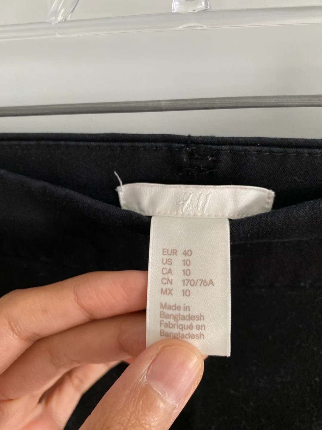 H&M Black Formal Pants image indicator(3)