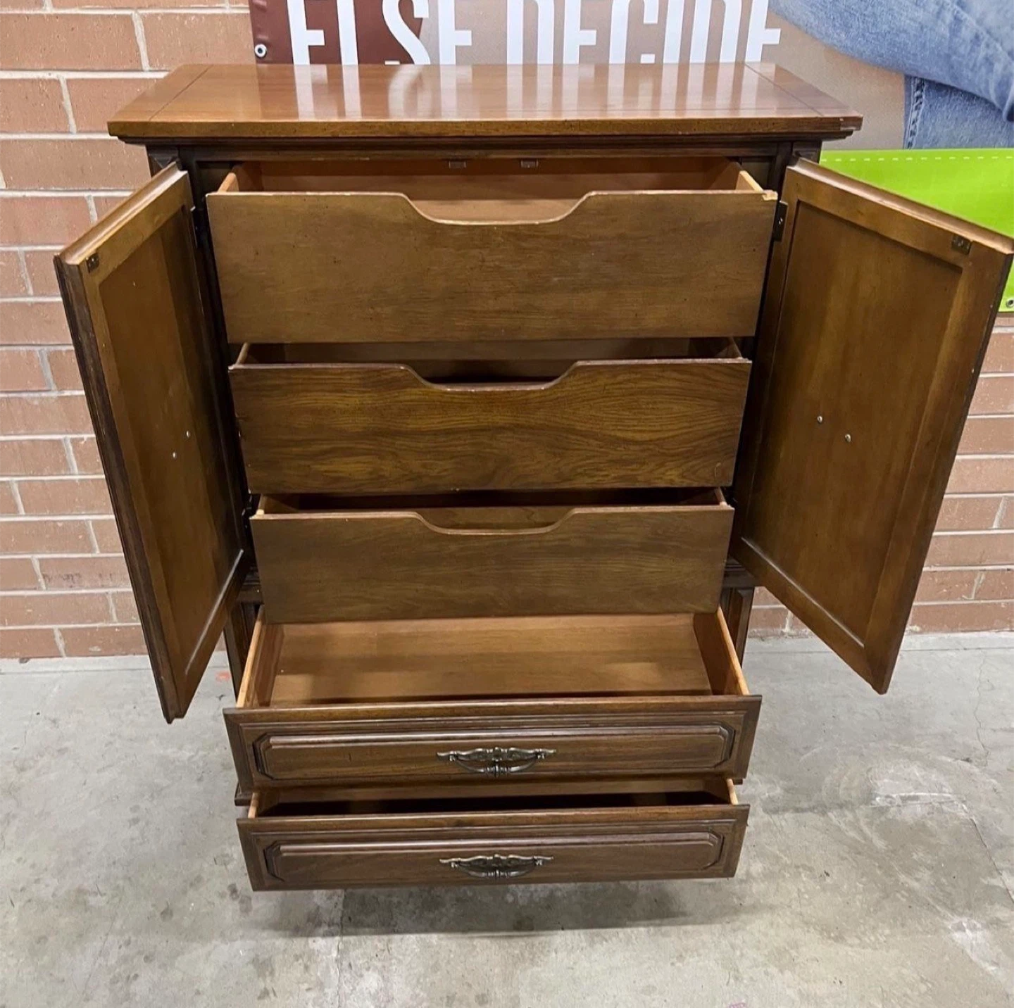 Dixie Brown Wooden Armoire - photo 3
